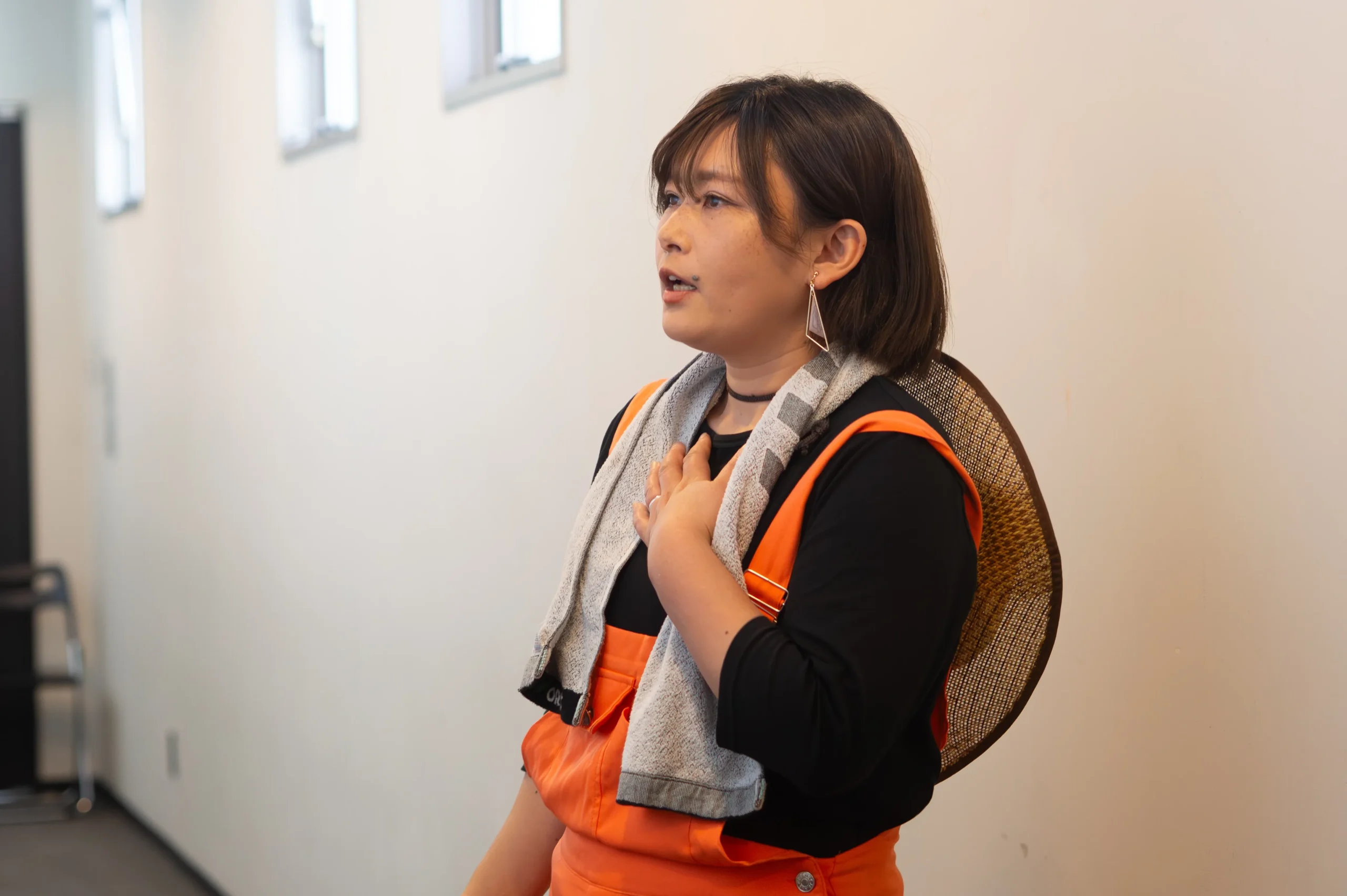 大会本番前緊張するファイナリストの様子